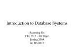 Introduction to Database Systems