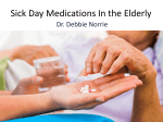 Sick Day Medications In the Elderly