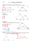 7.1 –3 Triangle Application Theorems