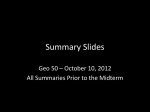 Summary Slides