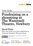 Fundraising on a shoestring at The Watermill Theatre, Newbury