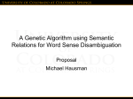 A Genetic Algorithm using Semantic Relations for Word Sense