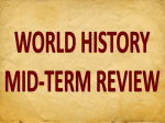 world history mid-term review