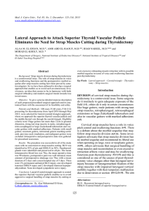 Lateral Approach to Attack Superior Thyroid Vascular Pedicle