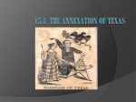 15.1 The Annexation of Texas