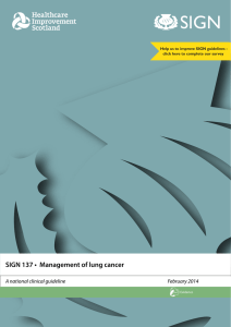 SIGN 137 • Management of lung cancer