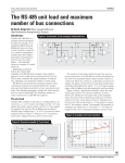 The RS-485 unit load and maximum number of