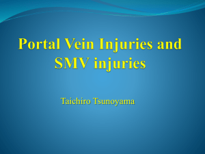 Portal Vein Injuries and SMV injuries