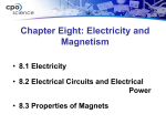 8.1 Electric current