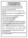 Maged Mosaad Summary of geometry For prep one(1st term) 1