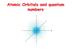Atomic Orbitals and quantum numbers
