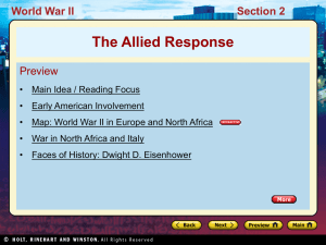 The Allied Response World War II Section 2