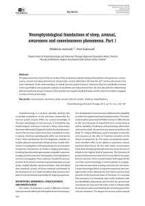 Neurophysiological foundations of sleep, arousal, awareness and