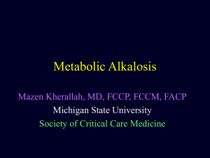 Metabolic Alkalosis