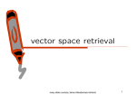 Vector Space Retrieval Model