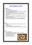 Roman Religion Fact Sheet