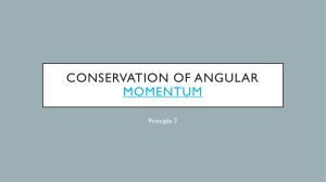 Conservation of angular momentum