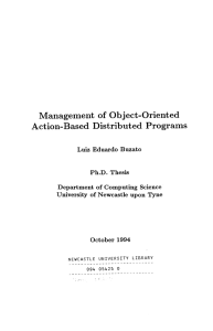 Management of Object-Oriented Action