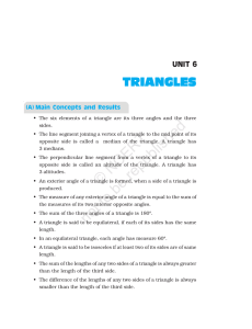Unit 6(Triangles)