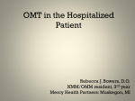 OMT in the Hospitalized Patient - American Academy of Osteopathy