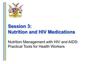 Nutrition and HIV Medications - I-Tech