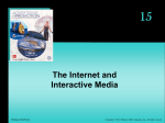 15 The Internet and Interactive Media