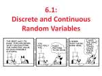 discrete random variables