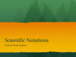 Scientific Notations