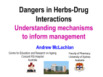 Dangers in Herbs-Drug Interactions