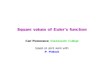 Square values of Euler`s function