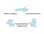 Reconstructionism Reform Judaism Temple Beth Am/ Temple Sinai