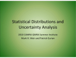 Statistical Distributions and Uncertainty Analysis