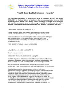 Health Care Quality Indicators - Hospital