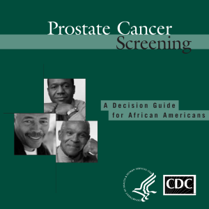 Prostate Cancer Screening: A Decision Guide for African Americans