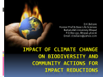 Impact of Climate Change on Biodiversity And Community Actions