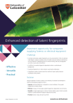 Enhanced detection of latent fingerprints