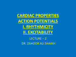 CARDIAC PROPERTIES LECTURE – 4