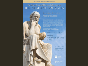 The Death of Socrates - Center for Philosophy of Religion