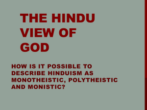 The Hindu View of God