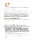 FAQ About HSCT (Hematopoietic Stem Cell Therapy) in MS Q. What