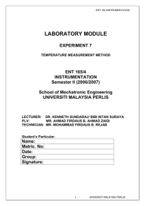 Lab7 Temperature Measurement