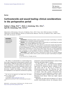 Corticosteroids and wound healing
