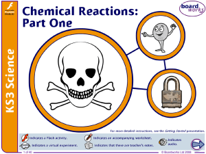 Chemical Reactions (Part One)