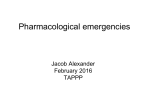 pharmalogical emergencies