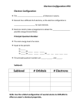 Electron Configuration Notation NTG