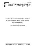 Growth in the Dominican Republic and Haiti: Why has the