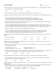 Hypothesis Testing Quiz - Chapter 10