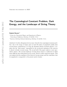 The Cosmological Constant Problem, Dark Energy, and the