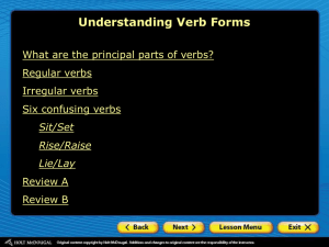 6 Understanding Verb Forms