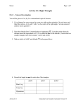 Activity 4.5.1 Right Triangles